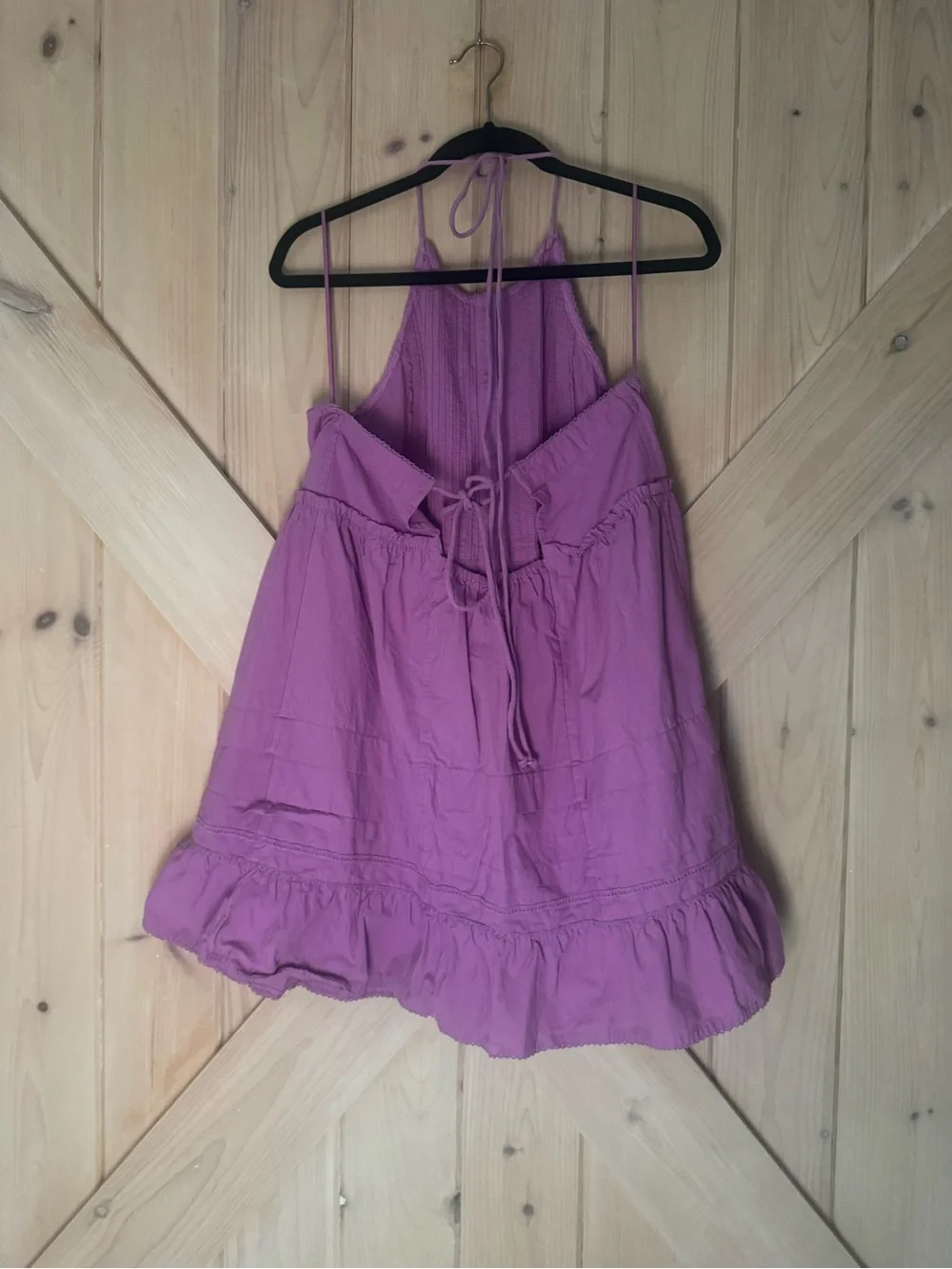 Free People Lavender Purple Backless Button-Front Sundress